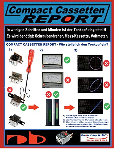 Compact Cassetten Report - Wie stelle ich den Tonkopf ein?: Azimut-Einstellung mit den altbewährten- und modernen Hilfsmitteln. Compact Cassetten Report - Wie stelle ich den Tonkopf ein?: Azimut-Einstellung mit den altbewährten- und modernen Hilfsmitteln. von Books on Demand