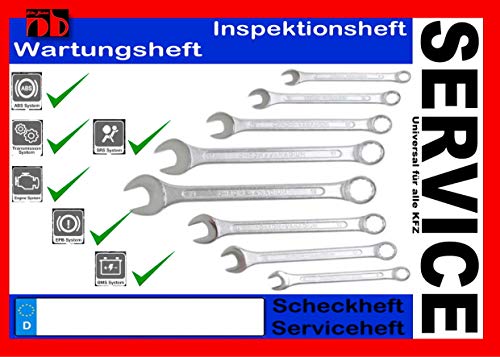 Universal KFZ Inspektionsheft Serviceheft Wartungsheft Scheckheft: Ersatz für voll ausgefüllte Kundendiensthefte für alle Fahrzeuge Universal KFZ Inspektionsheft Serviceheft Wartungsheft Scheckheft: Ersatz für voll ausgefüllte Kundendiensthefte für alle Fahrzeuge