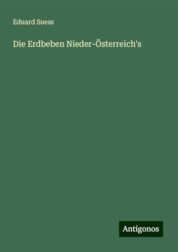 Die Erdbeben Nieder-Österreich's