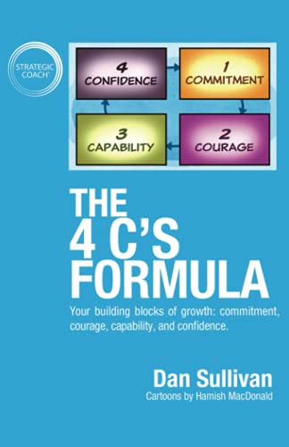 The 4 C's Formula: Your building blocks of growth: commitment, courage, capability, and confidence.