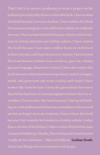 Lesbian Death: Desire and Danger Between Feminist and Queer