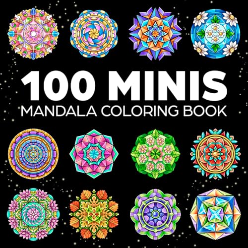 100 Mini Mandalas: A Mandala Coloring Book for Adults and Kids with Easy, Cute, and Tiny Designs for Stress Relief and Relaxation von Fritzen Publishing LLC
