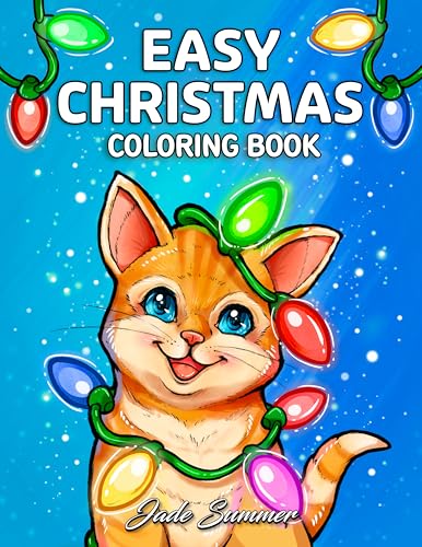Easy Christmas: Large Print Designs for Adults and Seniors with 50 Simple Images to Celebrate Christmas von Fritzen Publishing LLC