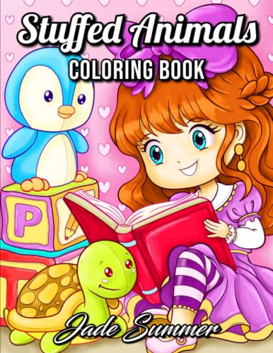 Stuffed Animals: An Adorable Coloring Book with Cute Animals, Playful Kids, and Fun Scenes for Relaxation (Cute Animal Coloring Books)