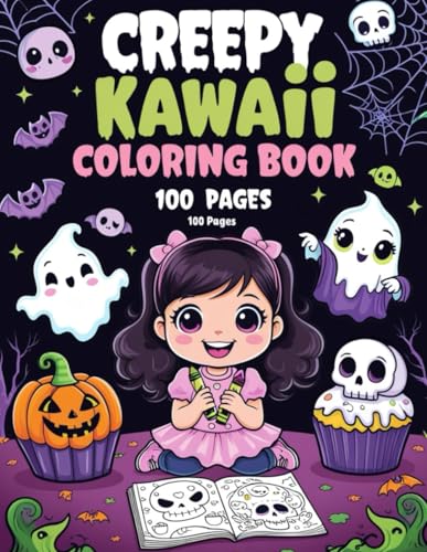 Creepy Kawaii Coloring Book: 100 Pages of Spooky-Cute Designs for Fun and Creativity! Creepy Kawaii Coloring Book: 100 Pages of Spooky-Cute Designs for Fun and Creativity! von Independently published