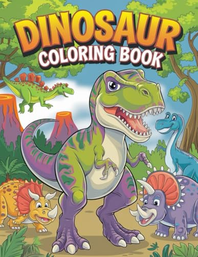 Dino World: Fun-Filled Dinosaur Coloring Book for Kids: Explore 30 Exciting Dinosaur Scenes to Color and Enjoy Dino World: Fun-Filled Dinosaur Coloring Book for Kids: Explore 30 Exciting Dinosaur Scenes to Color and Enjoy von Independently published