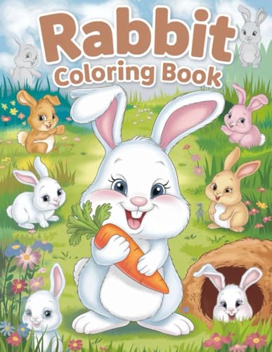 Rabbit Coloring Book for Kids: 30 Fun and Cute Animal Coloring Pages for Ages 4-8: Explore the World of Adorable Rabbits with 30 Unique Coloring Pages ... Girls | Encourages Creativity and Imagination Rabbit Coloring Book for Kids: 30 Fun and Cute Animal Coloring Pages for Ages 4-8: Explore the World of Adorable Rabbits with 30 Unique Coloring Pages ... Girls | Encourages Creativity and Imagination
