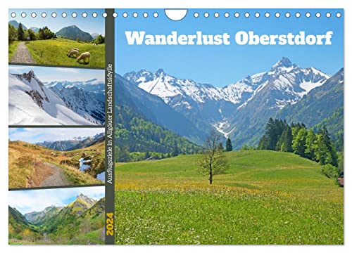 Wanderlust Oberstdorf 2024 (Wandkalender 2024 DIN A4 quer), CALVENDO Monatskalender von CALVENDO