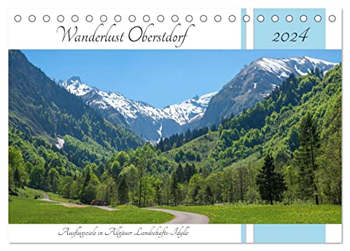 Wanderlust Oberstdorf 2024 (Tischkalender 2024 DIN A5 quer), CALVENDO Monatskalender von CALVENDO