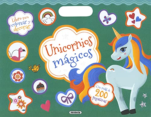 Unicornios mágicos (Colorea y pega con 200 pegatinas) von SUSAETA