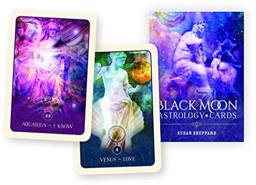 Black Moon Astrology Cards von Blue Angel Gallery