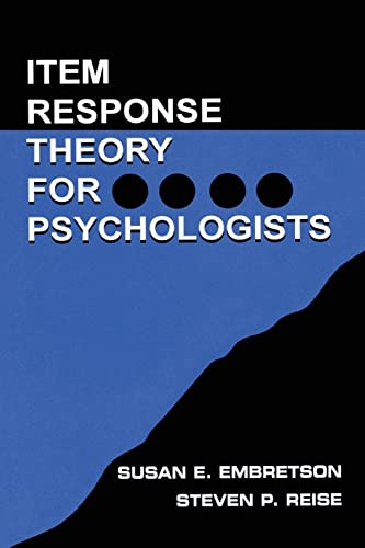 Item Response Theory for Psychologists (Multivariate Applications) von Psychology Press