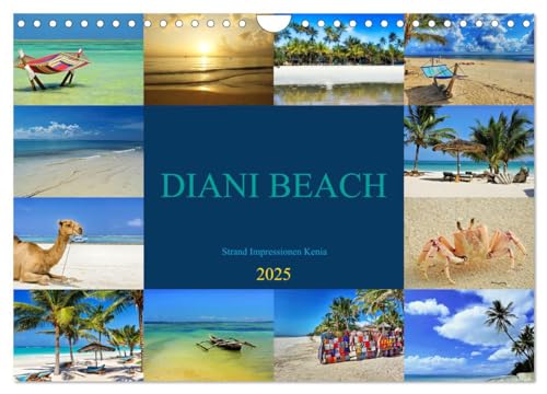 DIANI BEACH Strand Impressionen Kenia (Wandkalender 2025 DIN A4 quer), CALVENDO Monatskalender von CALVENDO