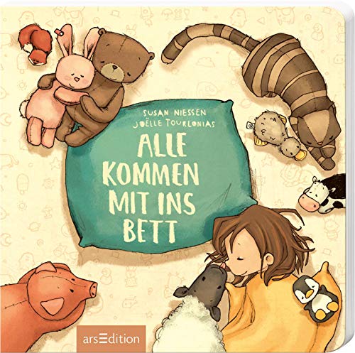 Alle kommen mit ins Bett: Das beliebte Einschlafbuch von der Erfolgsillustratorin Joëlle Tourlonias für Kinder ab 24 Monaten von Ars Edition