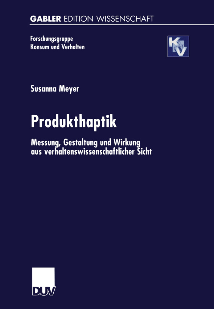 Produkthaptik von Deutscher Universitätsverlag