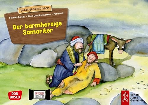 Der barmherzige Samariter. Kamishibai Bildkartenset: Entdecken - Erzählen - Begreifen: Kinderbibelgeschichten (Bibelgeschichten für unser Erzähltheater) von Don Bosco