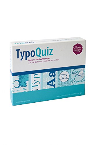 Typoquiz: Basiswissen Grafikdesign auf 100 Karten zum spielerischen Lernen
