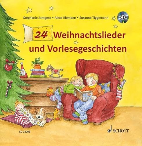 24 Weihnachtslieder und Vorlesegeschichten: Ausgabe mit CD. von Schott Music