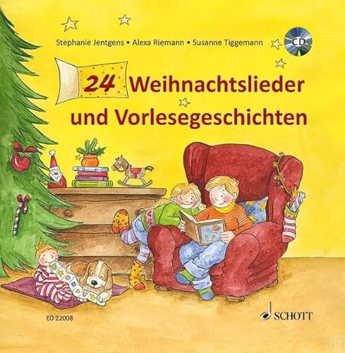 24 Weihnachtslieder und Vorlesegeschichten: Ausgabe mit CD. von Schott Music