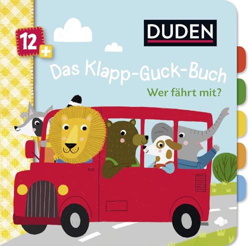 Duden 12+: Das Klapp-Guck-Buch: Wer fährt mit?: Spielbuch mit großen Klappen