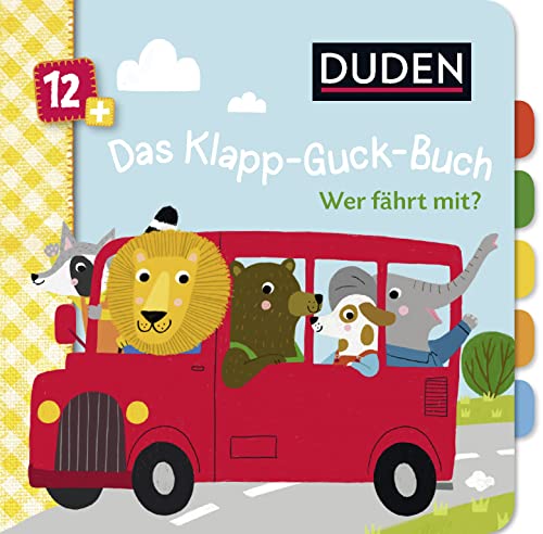 Duden 12+: Das Klapp-Guck-Buch: Wer fährt mit?: Spielbuch mit großen Klappen