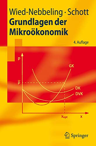 Grundlagen der Mikroökonomik (Springer-Lehrbuch) (German Edition) von Springer