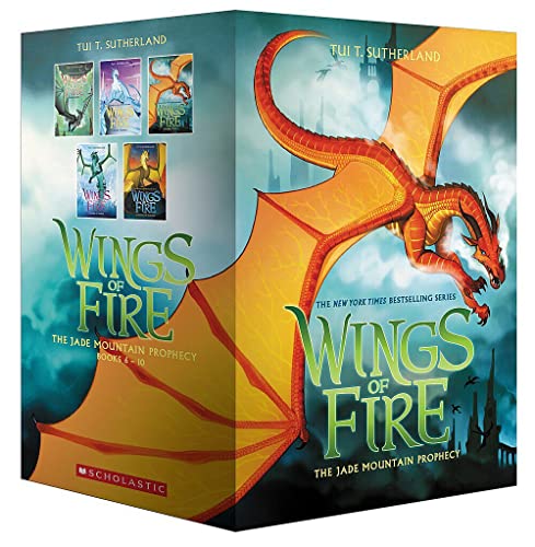 Wings of Fire the Jade Mountain Prophecy: Moon Rising / Winter Turning / Escaping Peril / Talons of Power / Darkness of Dragons (Wings of Fire, 6-10) von Scholastic