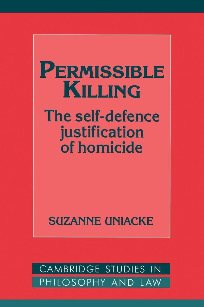 Permissible Killing von Cambridge University Press