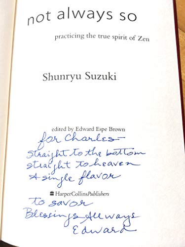 Not Always So: Practicing the True Spirit of Zen von Harper