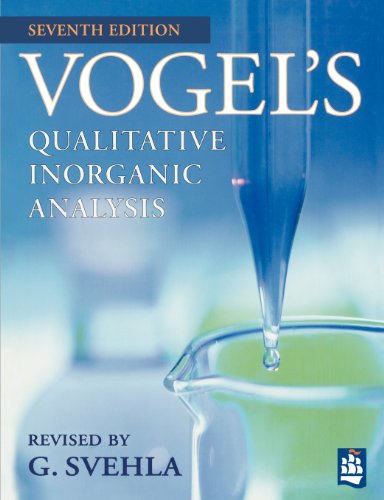 Vogel's Qualitative Inorganic Analysis (7th Edition)