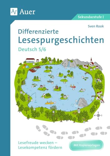 Differenzierte Lesespurgeschichten Deutsch 5-6: Lesefreude wecken - Lesekompetenz fördern (5. und 6. Klasse) (Lesespurgeschichten Sekundarstufe) von Auer Verlag i.d.AAP LW