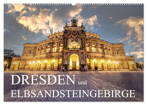 Dresden und Elbsandsteingebirge (Wandkalender 2025 DIN A2 quer), CALVENDO Monatskalender von CALVENDO