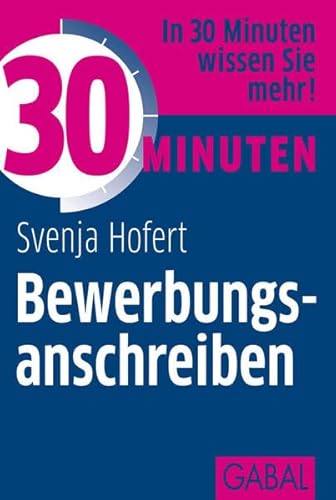 30 Minuten Bewerbungsanschreiben