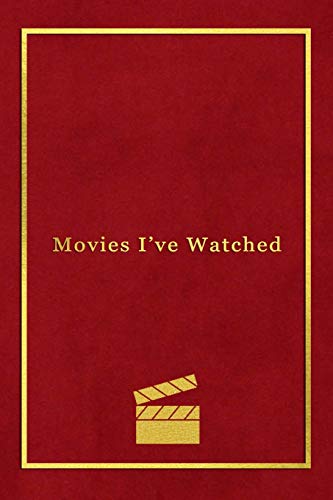Movies Ive Watched: A personal film review log book diary for movie buffs | Record your thoughts, ratings and reviews on films you watch | Professional red velvet pattern print design von Independently Published