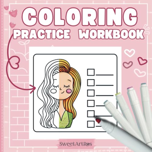 Coloring Practice Workbook: Blank Layouts to Fill with Favorite Color Combos, Patterns, and Textures – Ideal for Tracking Tutorials and Creating Your Personal Coloring Guide! von Bookmundo