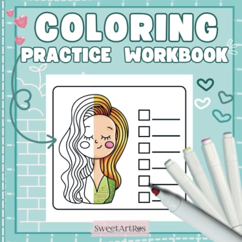 Coloring Practice Workbook: Blank Layouts to Fill with Favorite Color Combos, Patterns, and Textures – Ideal for Tracking Tutorials and Creating Your Personal Coloring Guide! von Bookmundo