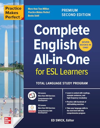 Practice Makes Perfect: Complete English All-In-One For Esl Learners, Premium von McGraw-Hill Education