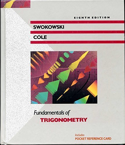 Fundamentals of Trigonometry von Brooks / Cole