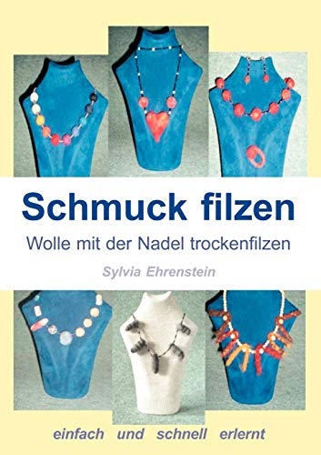 Schmuck filzen: Wolle mit der Nadel trockenfilzen