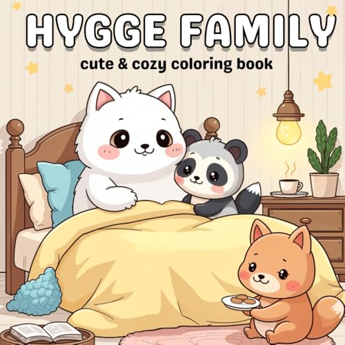 Hygge Family: Find Your Calm in a World of Comfort and Connection with Endearing Animal Families Celebrating the Magic of Hygge in Every Colorful Scene von Independently published