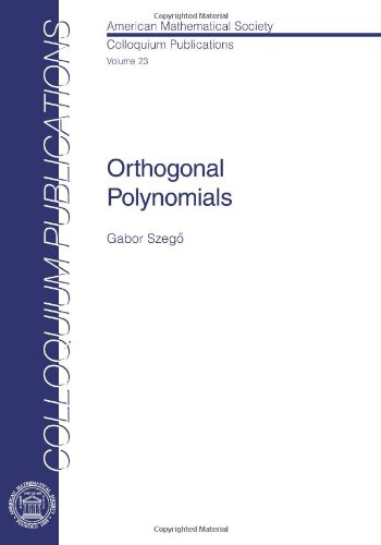 Orthogonal Polynomials (Colloquium Publications) von Brand: American Mathematical Society