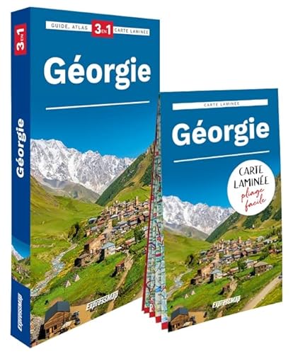 Géorgie (guide 3en1): Guide + Atlas + Carte laminée 1/450 000