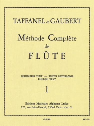 METHODE DE FLUTE VOLUME 1 (FRANCAIS/ANGLAIS/ALLEMAND/ESPAGNOL) von Alphonse Leduc