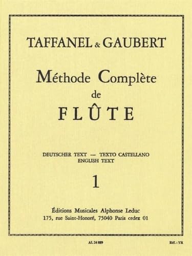 METHODE DE FLUTE VOLUME 1 (FRANCAIS/ANGLAIS/ALLEMAND/ESPAGNOL)