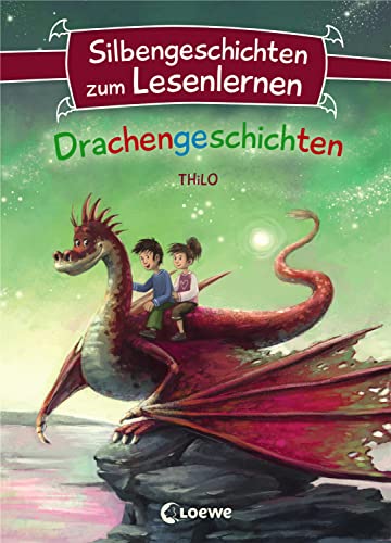 Silbengeschichten zum Lesenlernen - Drachengeschichten: Lesetraining für die Grundschule - Lesetexte mit farbiger Silbenmarkierung