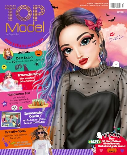TOPModel Magazin 10/2024 "Oktober-Ausgabe Halloween mit passenden Haut-Tattoos" TOPModel Magazin 10/2024 "Oktober-Ausgabe Halloween mit passenden Haut-Tattoos"