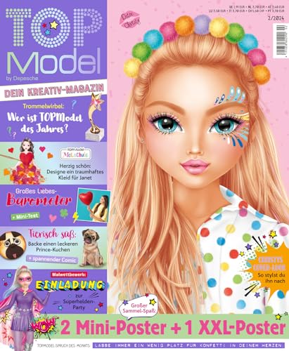 TOPModel Magazin 2/2024 "Februar-Ausgabe mit 2 Mini-Poster + 1 XXL Poster und Stundenplan" TOPModel Magazin 2/2024 "Februar-Ausgabe mit 2 Mini-Poster + 1 XXL Poster und Stundenplan"