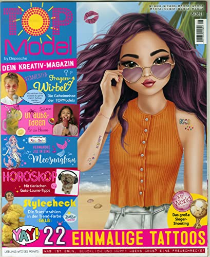 TOPModel Magazin 8/2021 "Extra: 22 einmalige Tattoos" TOPModel Magazin 8/2021 "Extra: 22 einmalige Tattoos"