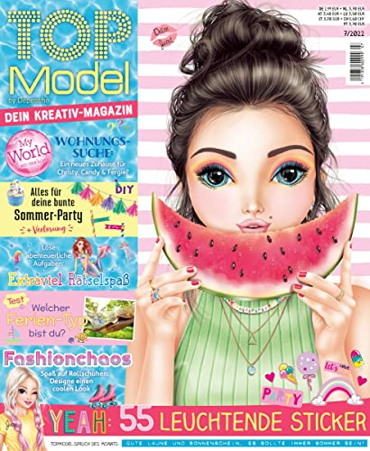 TOPModel Magazin 7/2022 "Extra: 55 leuchtende Sticker" TOPModel Magazin 7/2022 "Extra: 55 leuchtende Sticker"