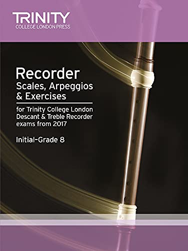 Recorder Scales, Arpeggios & Exercises Initial Grade to Grade 8 from 2017 von Trinity College London